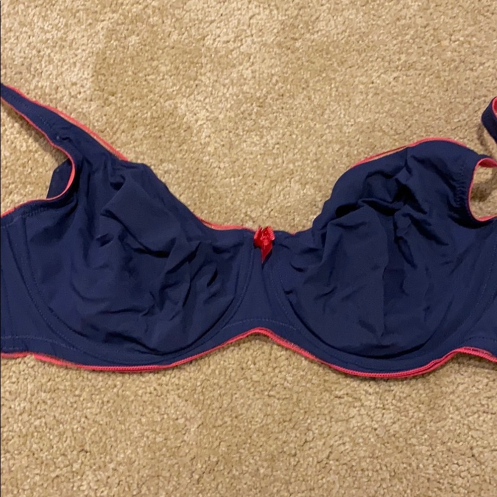 Navy and pink bra 34G (4D)